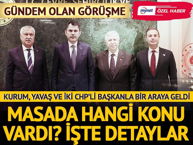 Dikkat çeken zirve! Bakan Kurum, Mansur Yavaş ve iki CHP'li başkanla bir araya geldi: Görüşmenin detaylarına Mynet ulaştı