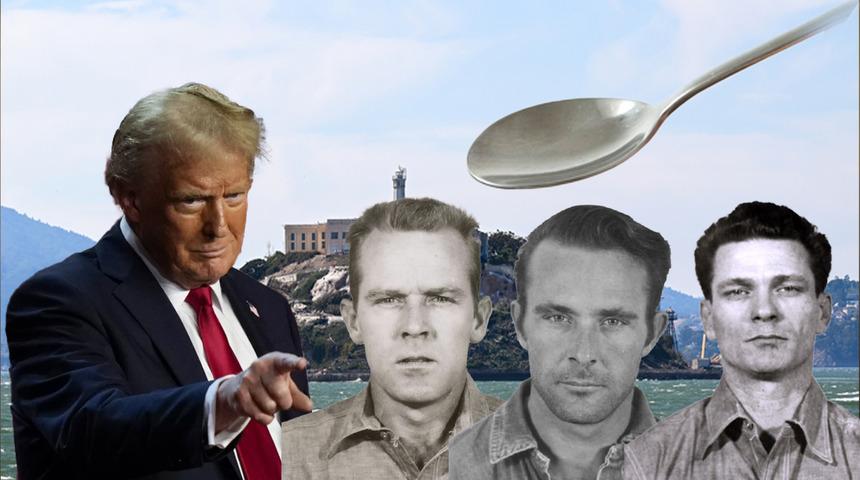 Üç mahkum bir kaşıkla o ünvanı zedelemişti! Ünlü hapishane geri mi dönüyor? Trump emri verdi!