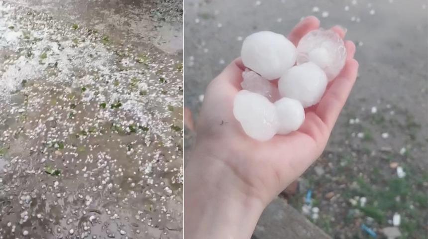 Adana'da dolu yağışı; tarım arazileri zarar gördü