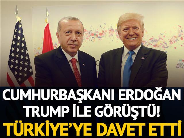Cumhurbaşkanı Erdoğan, ABD Başkanı Trump ile telefonda görüştü! Türkiye'ye davet etti