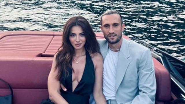 Melisa Aslı Pamuk ile Yusuf Yazıcı oğulları Mylan'ı ilk kez gösterdi! Şampiyonluk kutlamasında...