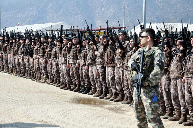 JÖH ve PÖH'ler Afrin'i teröristlerden temizlemek için ant içti