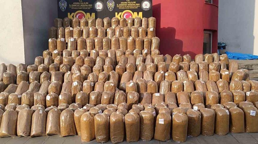 Adana’da 4 araçta 2 ton kaçak tütün ele geçirildi: 6 gözaltı
