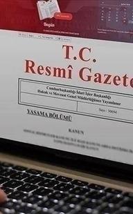 Resmi Gazete'de yayımlandı! Bakanlıktan yeni düzenleme