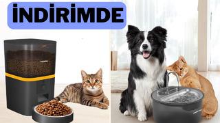 Seyahatteyken bile içiniz rahat olacak! Haustier QQ005 Akıllı Otomatik Mama Kabı indirime girdi