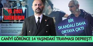 Evlat katili caniye 15 kişiden sopalı meydan dayağı