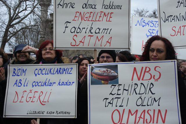 Alpullu Şeker Fabrikası önünde 'özelleştirme' protestosu