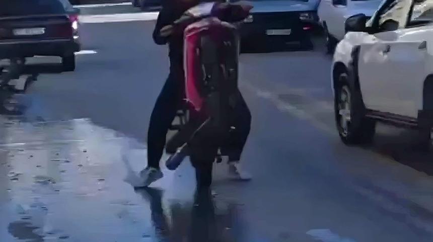 Trafiği tehlikeye atan motosikletliye 41 bin lira ceza