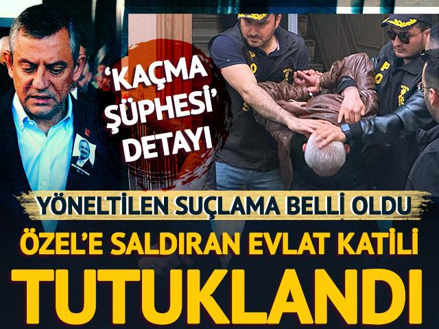 Son dakika | Özgür Özel'e saldıran evlat katili tutuklandı! "Kaçma şüphesi" detayı dikkat çekti: İşte caniye yöneltilen suçlama