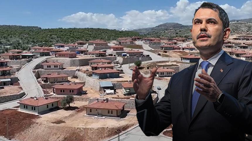 Deprem bölgesinin inşa süreci devam ediyor! Bakan Kurum'dan açıklama: 'Hayallerin ötesini inşa etmeye devam...'