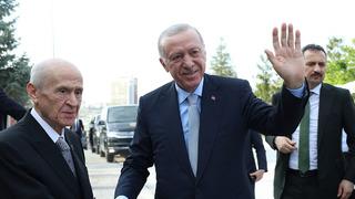 Erdoğan-Bahçeli görüşmesi sona erdi