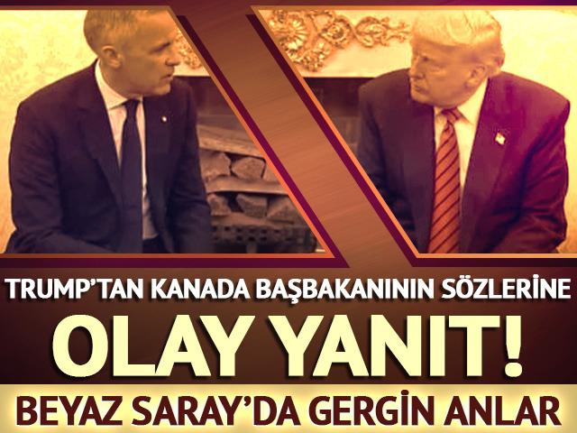 Trump'tan Kanada Başbakanı'na olay yanıt! "Asla, asla deme"