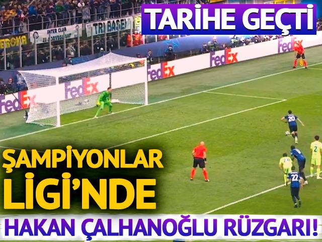 Hakan Çalhanoğlu, Inter'de attığı golle Şampiyonlar Ligi tarihine geçti! Bunu başarabilen Arda Turan'dan sonra üçüncü Türk oldu...