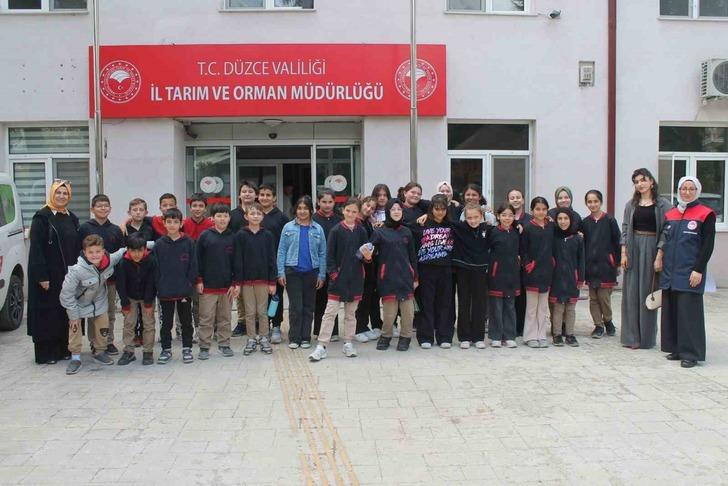 Düzce'de öğrencilere tarımın ve doğal kaynaklarının önemi anlatıldı G1