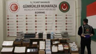 Kapıkule’de milyonlarca liralık kaçak eşya ele geçirildi