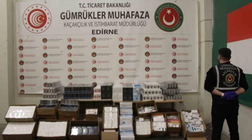 Kapıkule’de milyonlarca liralık kaçak eşya ele geçirildi