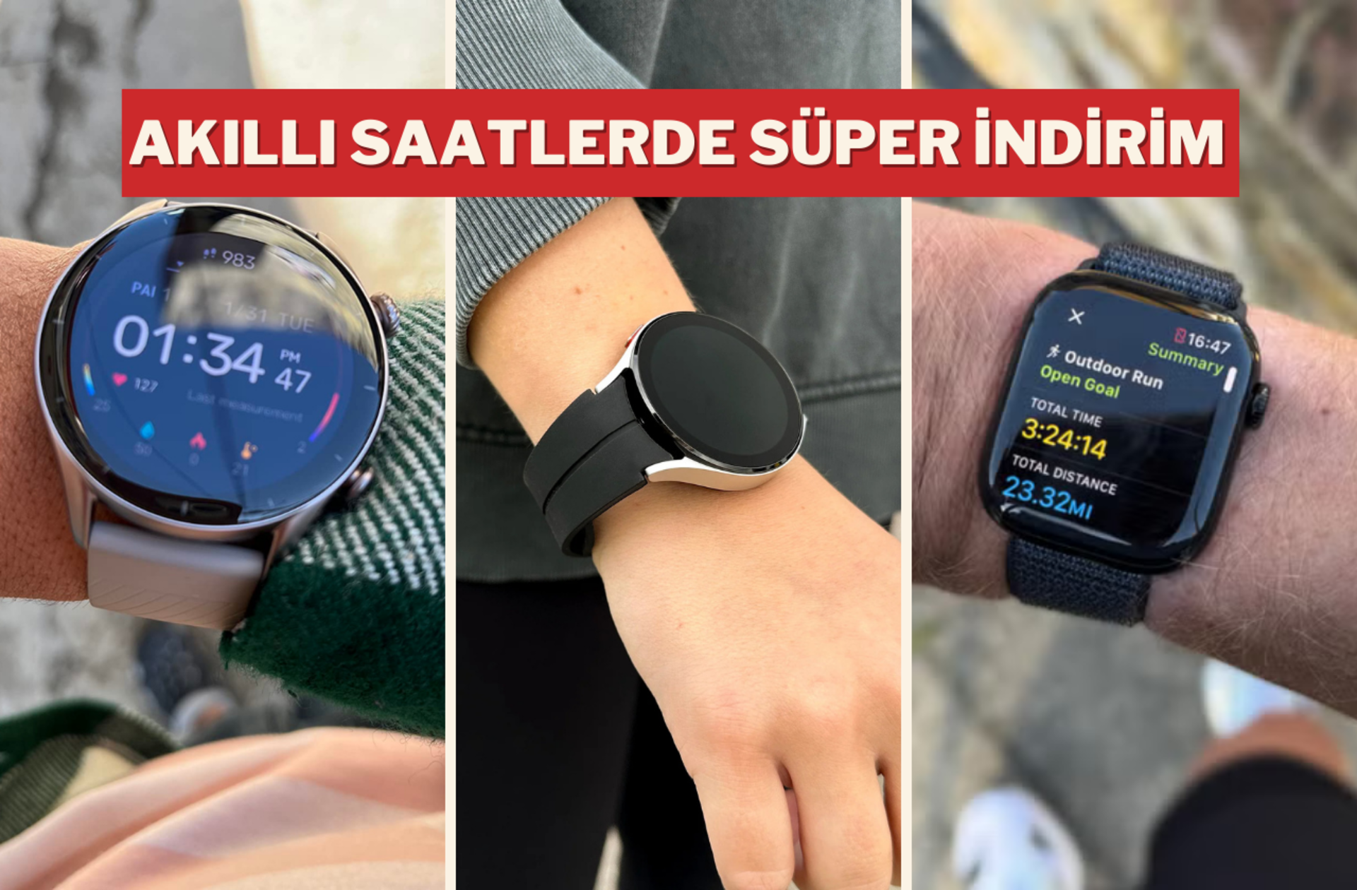 Hayat kalitenizi yükseltecek akıllı saatlerde kaçırılmayacak indirim