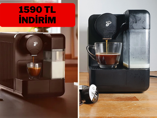 Evde latte, espresso ve dahası! Tchibo kahve makinesi indirimde