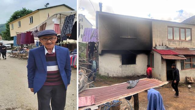 Yaşlı adam yalnız yaşadığı evde çıkan yangında öldü