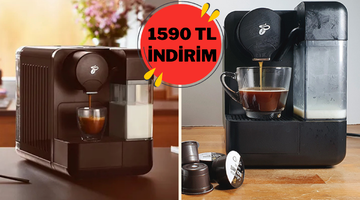 Evde latte, espresso ve dahası! Tchibo kahve makinesi indirimde