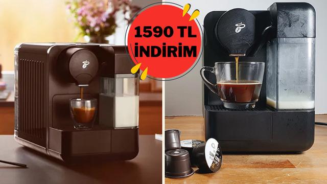 Tek tuşla kahve hazırlama dönemi başladı! Tchibo Cafissimo Milk kahve makinesinde 1590 TL indirim