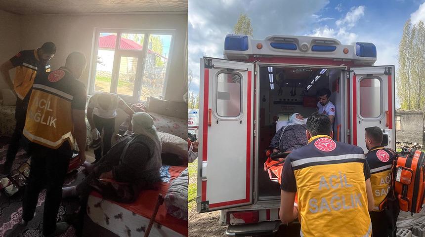 200 kilo olan kadın hastaya İl Sağlık Müdürlüğü'nden yardım: Obez ambulansla hastaneye nakledildi