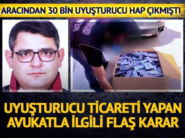 Uyuşturucu ticareti yapan avukata tahliye