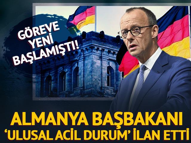 Almanya Başbakanı Friedrich Merz "ulusal acil durum" ilan etti