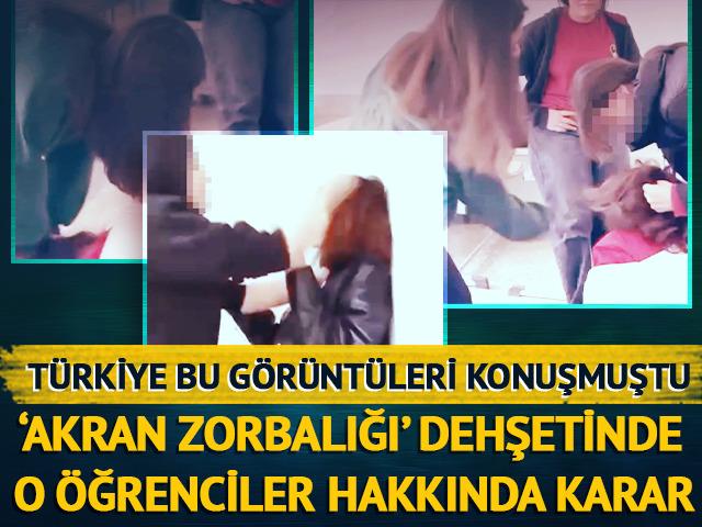 Liseli Elif'i sınıfın ortasında darbetmişlerdi! Karar belli oldu
