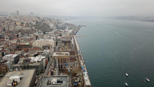 (havadan fotoğraflarla) Galataport projesinde son durum