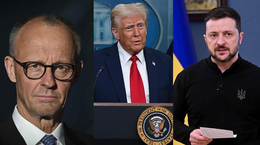 Almanya Başbakanı Merz, Trump ve Zelenskiy ile telefonda görüştü
