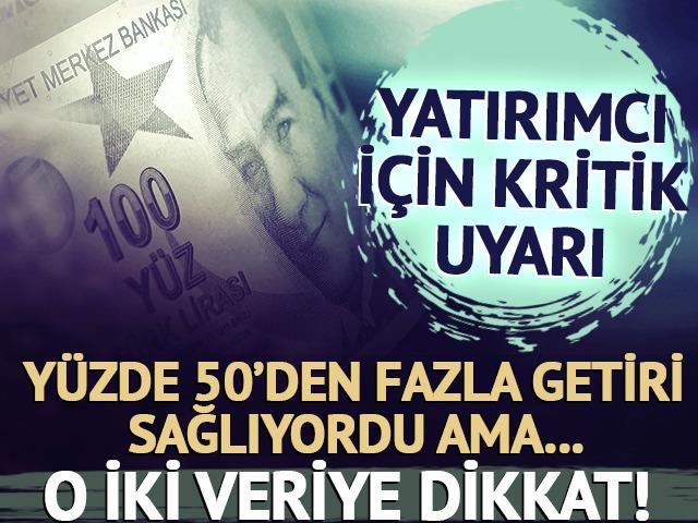Mevduat faizi yüzde 50 getiri sağlıyor ama yüzde 60'ı da bulabilir!