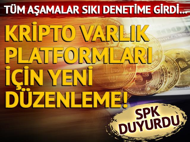 Kripto varlık platformlarına yeni düzenleme! 