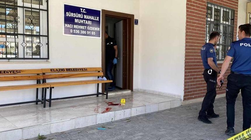 Elazığ’da mahalle muhtarı silahlı saldırıda yaralandı