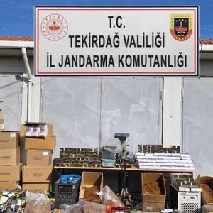 Tekirdağ’da 240 bin makaron ve 220 kilo tütün ele geçirildi