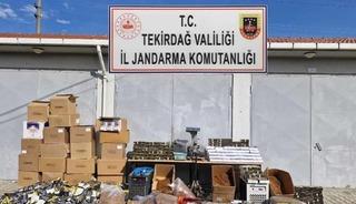 Tekirdağ’da 240 bin makaron ve 220 kilo tütün ele geçirildi