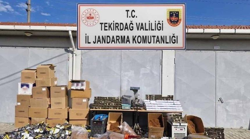Tekirdağ’da 240 bin makaron ve 220 kilo tütün ele geçirildi