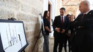 Edirne'de tarihi külliyede eskiz sergisi açıldı