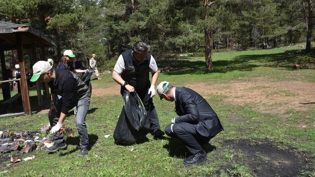 Gümüşhane, Artvin ve Ordu'da doğada çevre temizliği yapıldı
