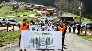 Giresun'da Kulakkaya Yaylası'ndaki çöpler toplandı