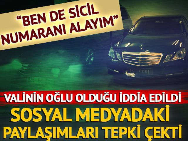 Sosyal medyadaki paylaşımları tepki çekti! Valinin oğlu olduğu iddia edildi