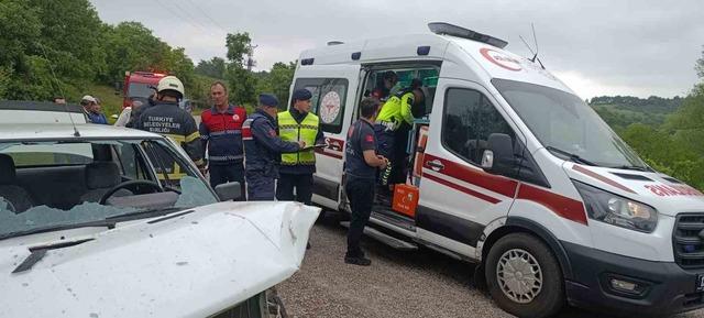 Çan’da trafik kazası: 2 yaralı
