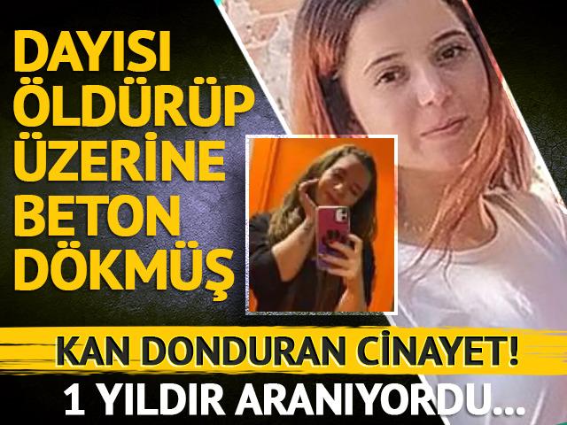 Dayısı öldürüp üzerine beton dökmüş!