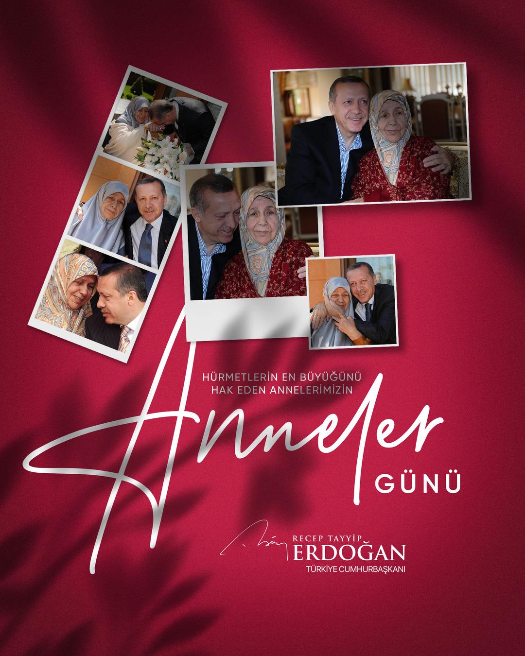 Cumhurbaşkanı Erdoğan dan Anneler Günü paylaşımı 1
