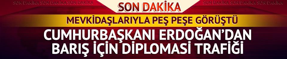 Cumhurbaşkanı Erdoğan'dan diplomasi trafiği!