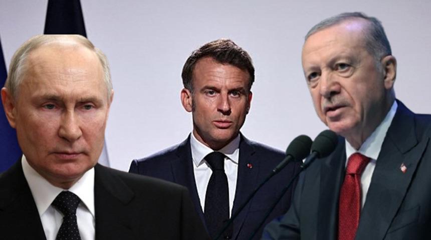 Cumhurbaşkanı Erdoğan'dan diplomasi trafiği! Macron'dan sonra Rusya Devlet Başkanı Putin ile görüştü... 