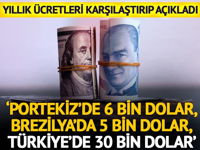 'Portekiz'de 6 bin dolar, Brezilya'da 5 bin dolar, Türkiye'de 30 bin dolar'