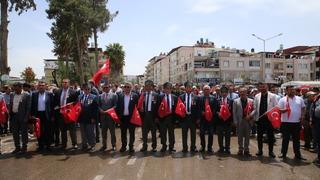 Hatay'ın Reyhanlı ilçesindeki bombalı saldırılarda hayatını kaybedenler anıldı