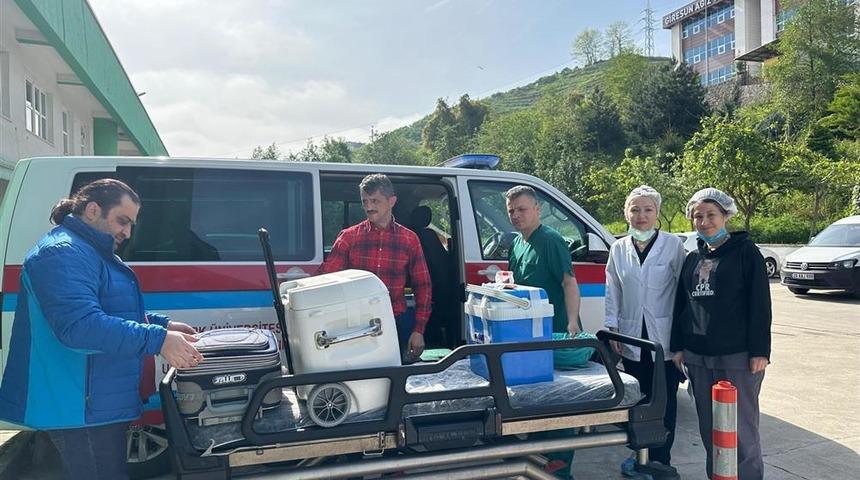 Giresun'da beyin ölümü gerçekleşen kişinin organları 3 kişiye umut oldu