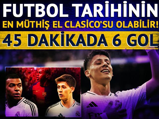 El Clasico tarihinin belki de en müthiş maçı! Barcelona, 45 dakikada 2-0'dan döndü